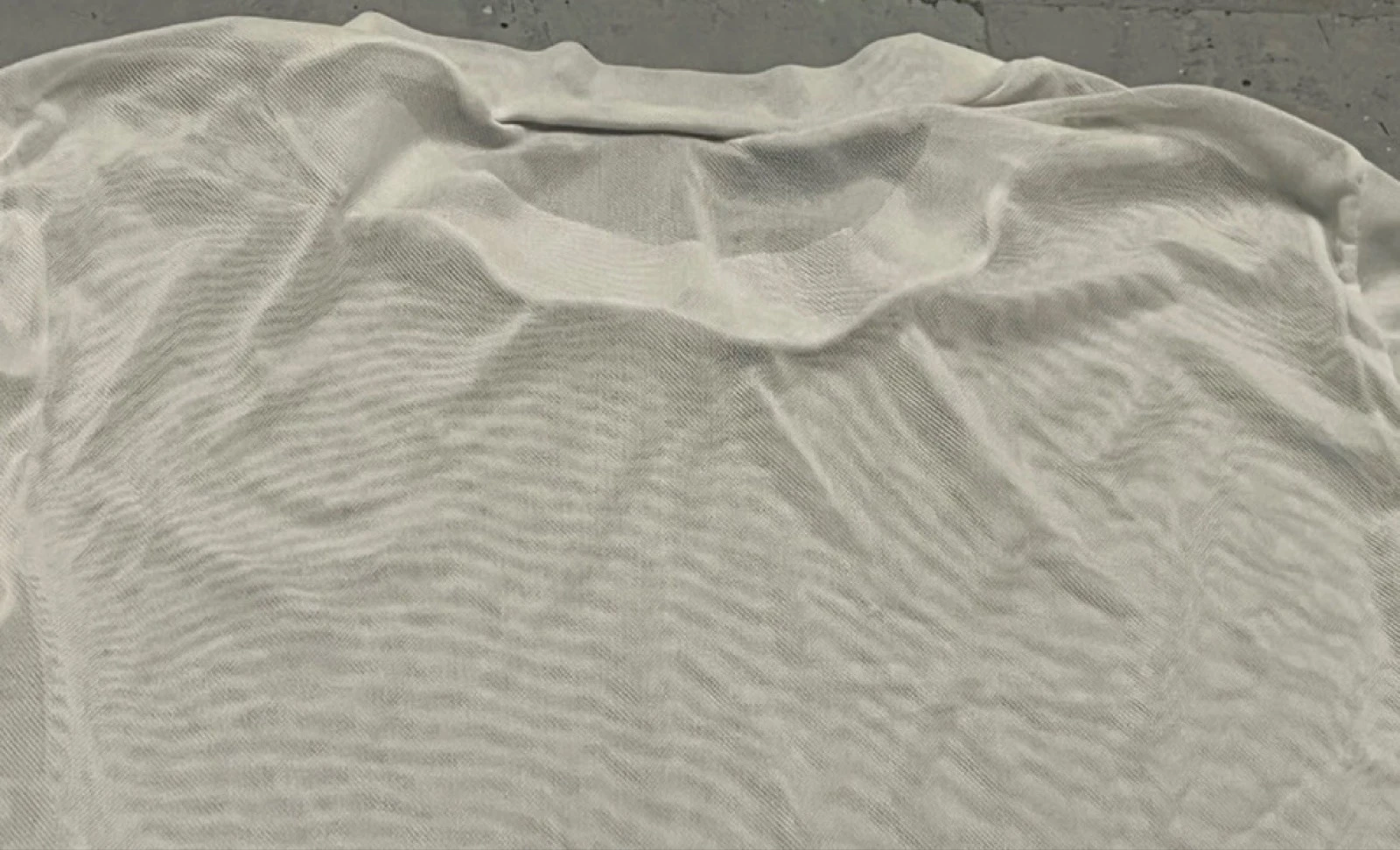 Camiseta de malha branca transparente – photo 13